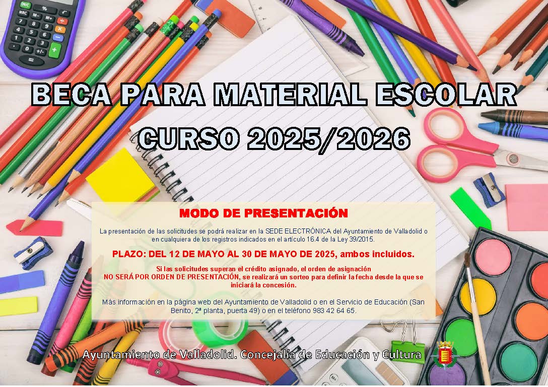 Ayudas material escolar 25/26