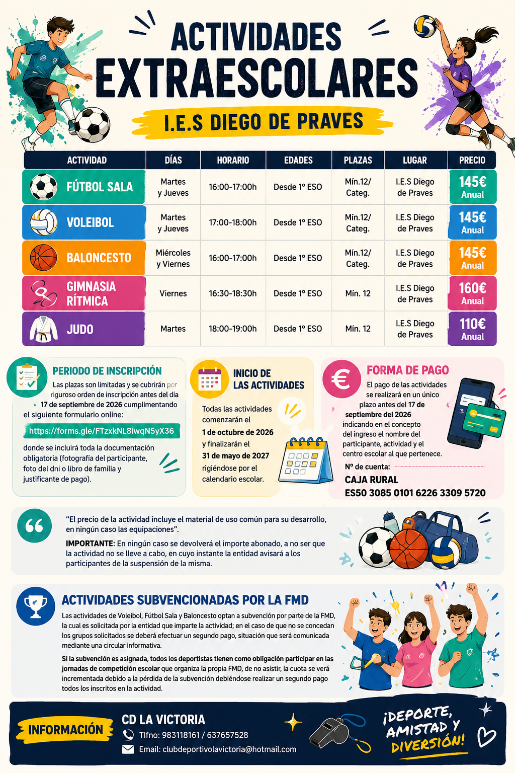Extraescolares 26/27 Extraescolares 26/27