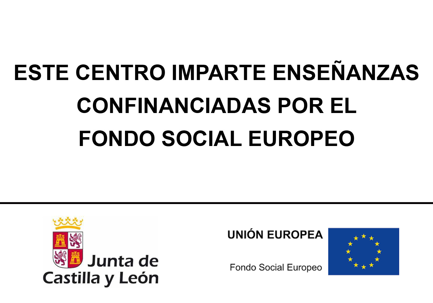 Enseñanzas Fondo Social EUropeo