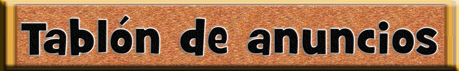 tablon de anuncios relieve